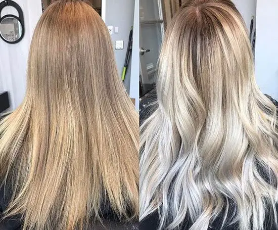 What are the two types of blonde hair?