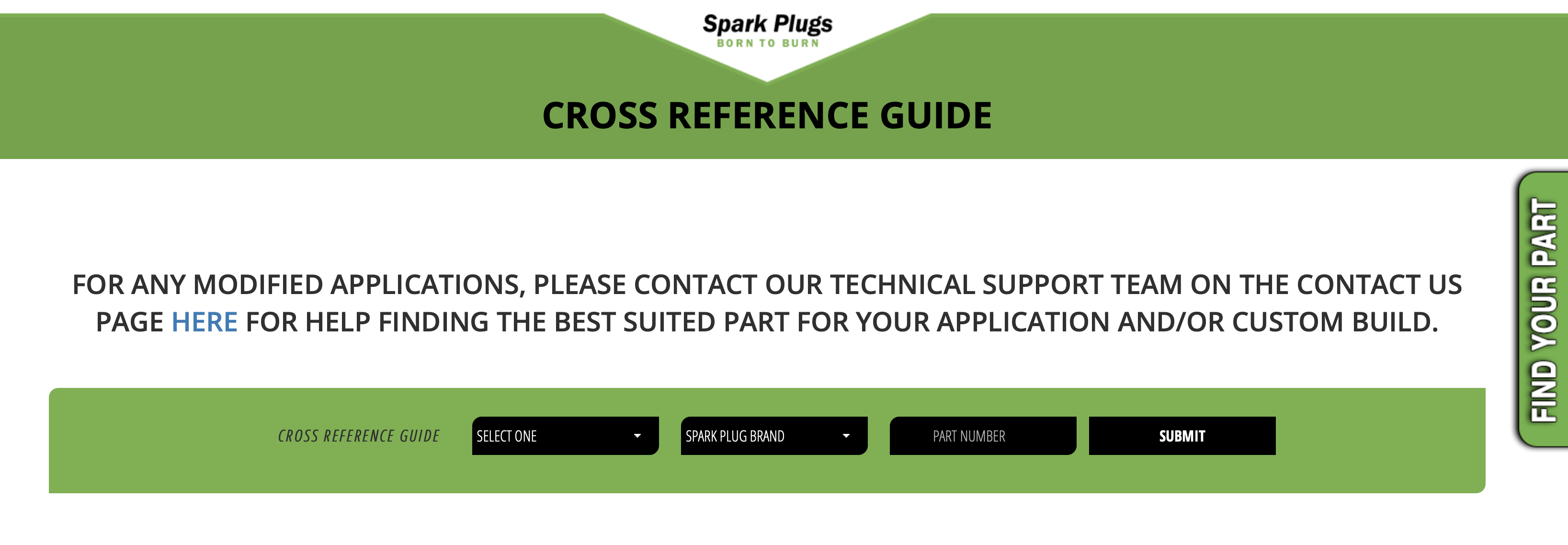 e3 spark plugs cross reference chart