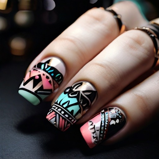 How Do You Do Nail Art With Tape?