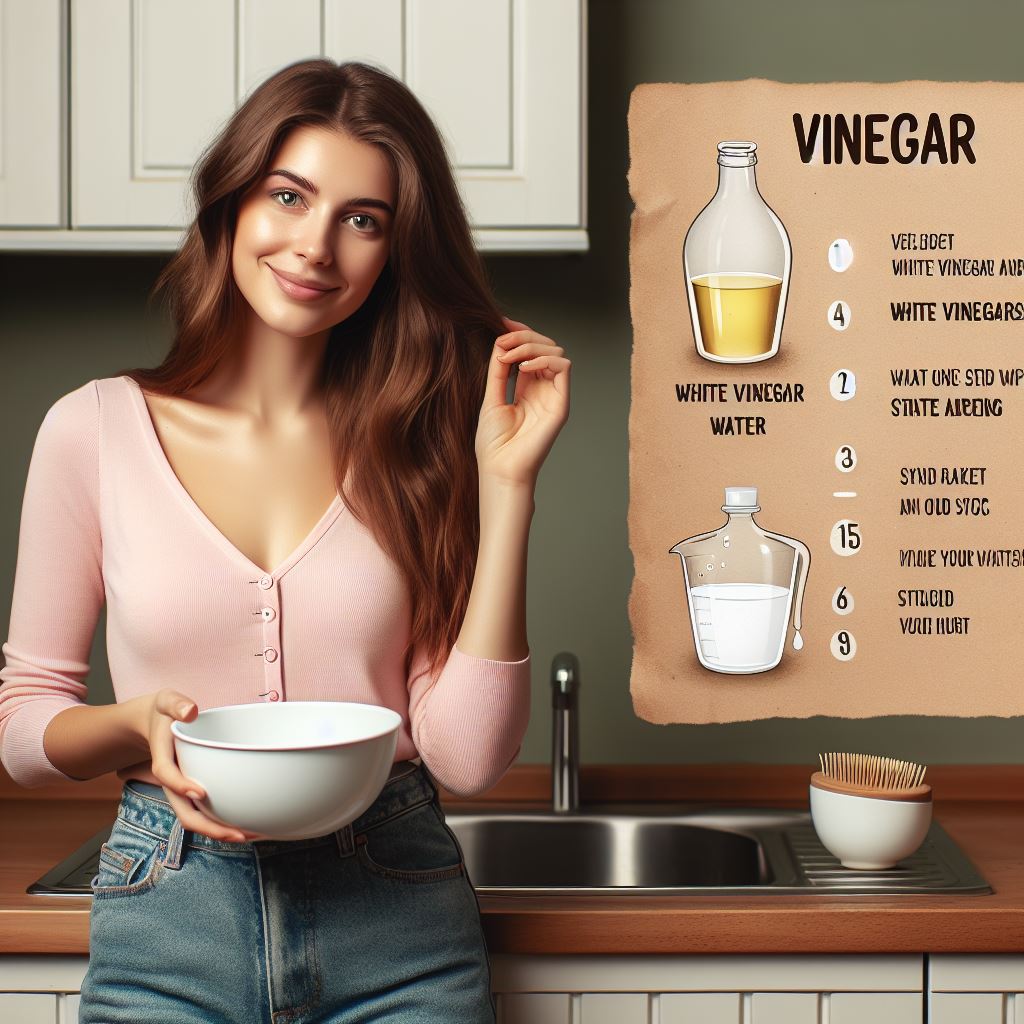 How to Get Rid of Brassy Hair with Vinegar and water?